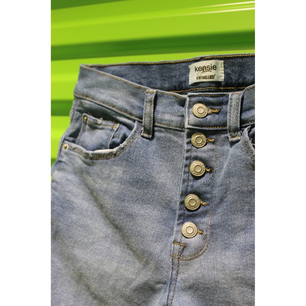 Kensie Jeans Vintage Luxe The Ultimate High Rise Skinny Button Fly Blue 4/27 - Picture 5 of 11